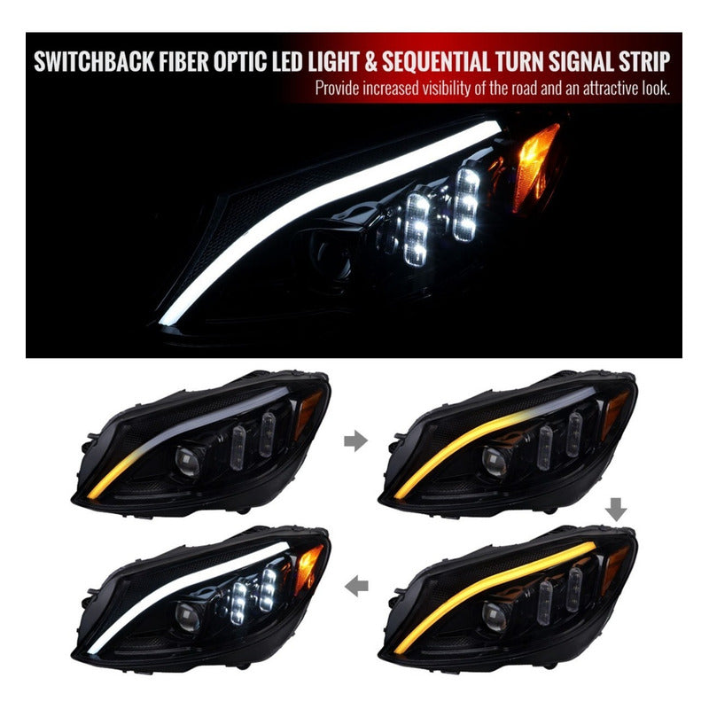 Faros Led Mercedes Clase C W205 2015 2016 2017 2018 Izquierdo