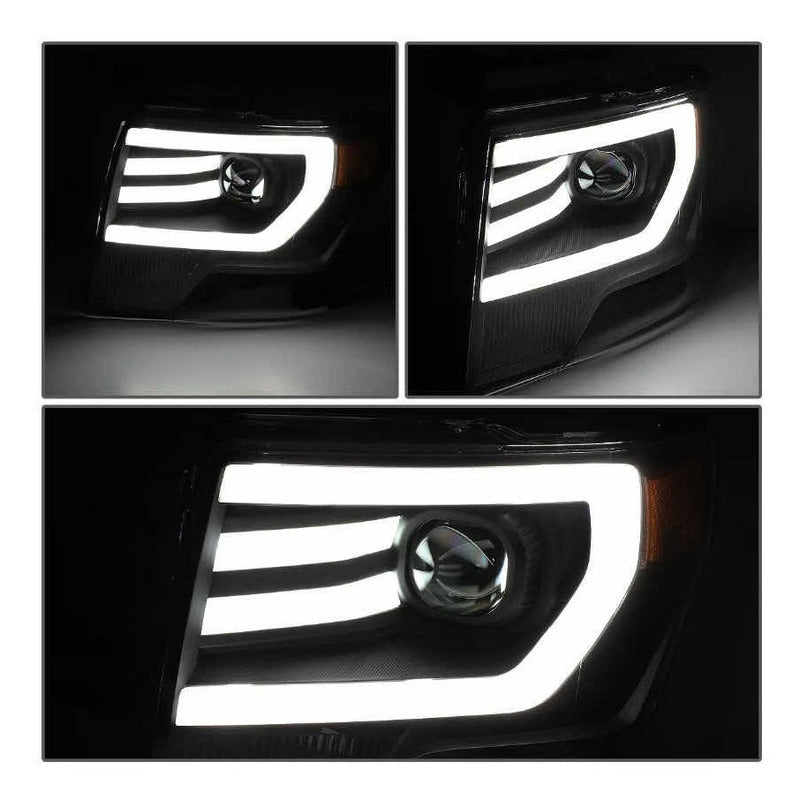 Par De Faros Led Ford F-150/lobo 2009 2010 2011 A 2014
