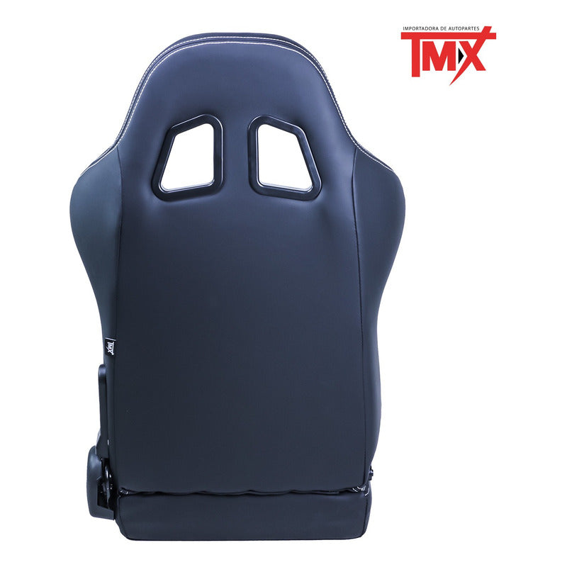 Par De Asientos Estilo De Carreras Pvc Con Deslizador