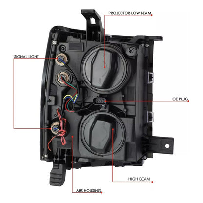 Chevrolet Silverado 2014-2015 LED Headlights
