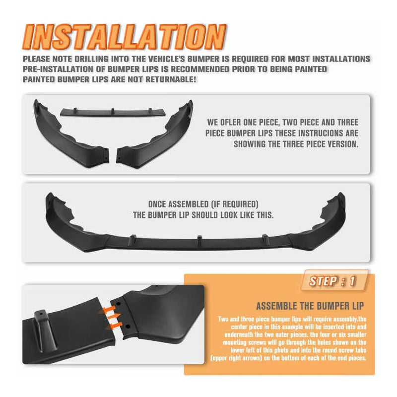 Lip Spoiler Accesorios Mazda 6 Atenaza Mate 2019 2020 2021