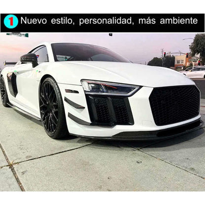 Lip Delantero Fibra Carbono Audi R8 2016 2017 2018 2019