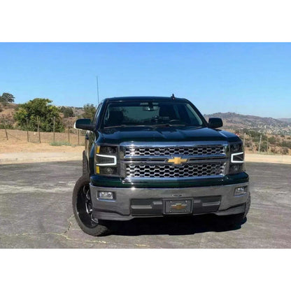 Faros Led Chevrolet Silverado Cheyenne 2014 2015 Alpharex