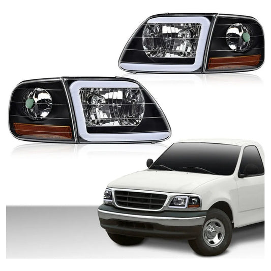 Par De Faros F-150 Led 1997 1998 99 2000 2001 2002 A 2004 Ambos Lados