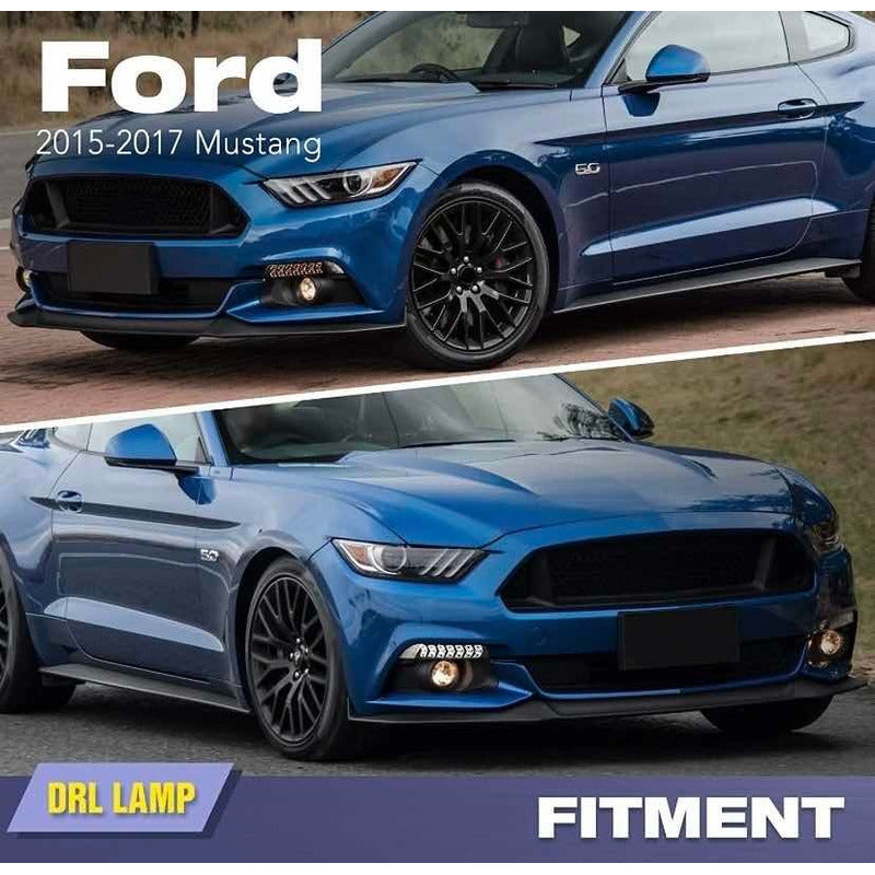 Faros De Niebla Led Mustang Sequential 2015 2016 2017