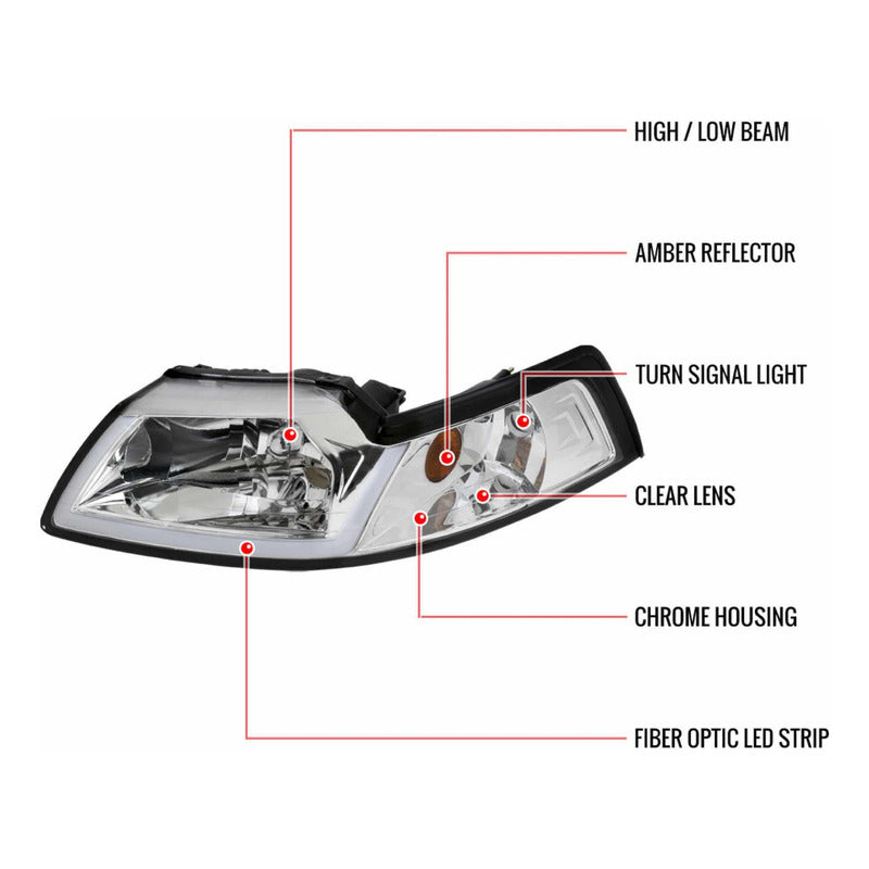 Faros Led Mustang 1999 2000 2001 2002 2003 2004