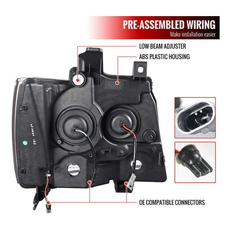 Led Headlights Chevrolet Avalanche Tahoe Suburban 2007 to 2014