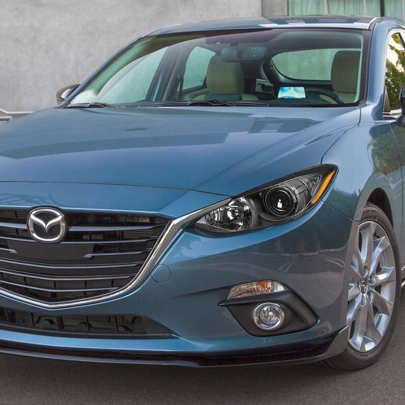 Faros Para Mazda 3 Carcasa Negra 2014 2015 2015 2016