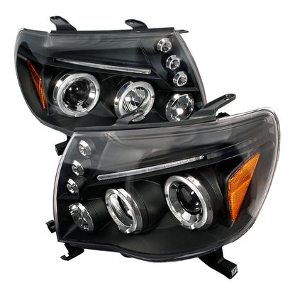 Dual Halo Led Headlights Toyota Tacoma 2005 to 2011