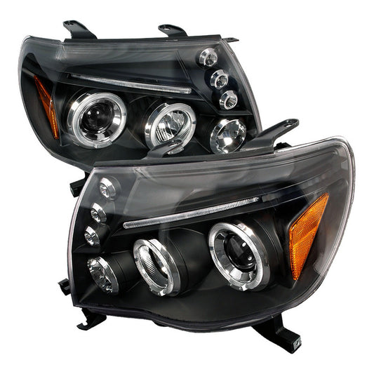 Dual Halo Led Headlights Toyota Tacoma 2005 to 2011