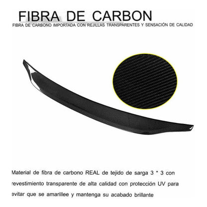 Spoiler Alerón Fibra Carbono Audi A4 B9 Sline S4 2017-2020