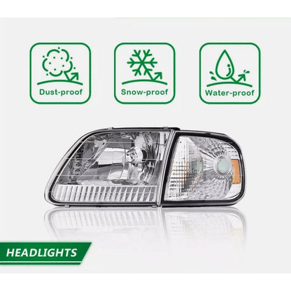 Headlights Ford Lobo F-150 1997 to 2002 Expedition 1997 to 2003