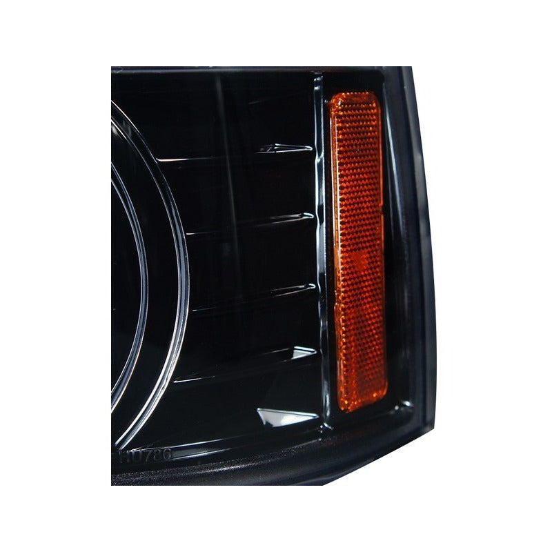 Double Halo Led Headlights Ford F-150 F-250 F-350 Bronco 1992 to 1996
