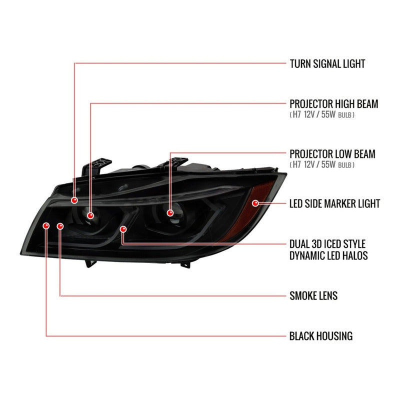 Faros Led Bmw E90 Serie 3 Sedan 2006 2007 2008 A 2011