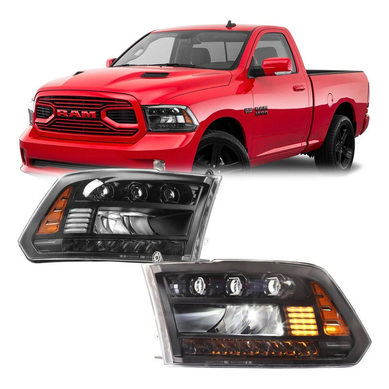 Faros Delanteros Led Ram 1500 2500 3500 2013 A 2018 Ambos Lados