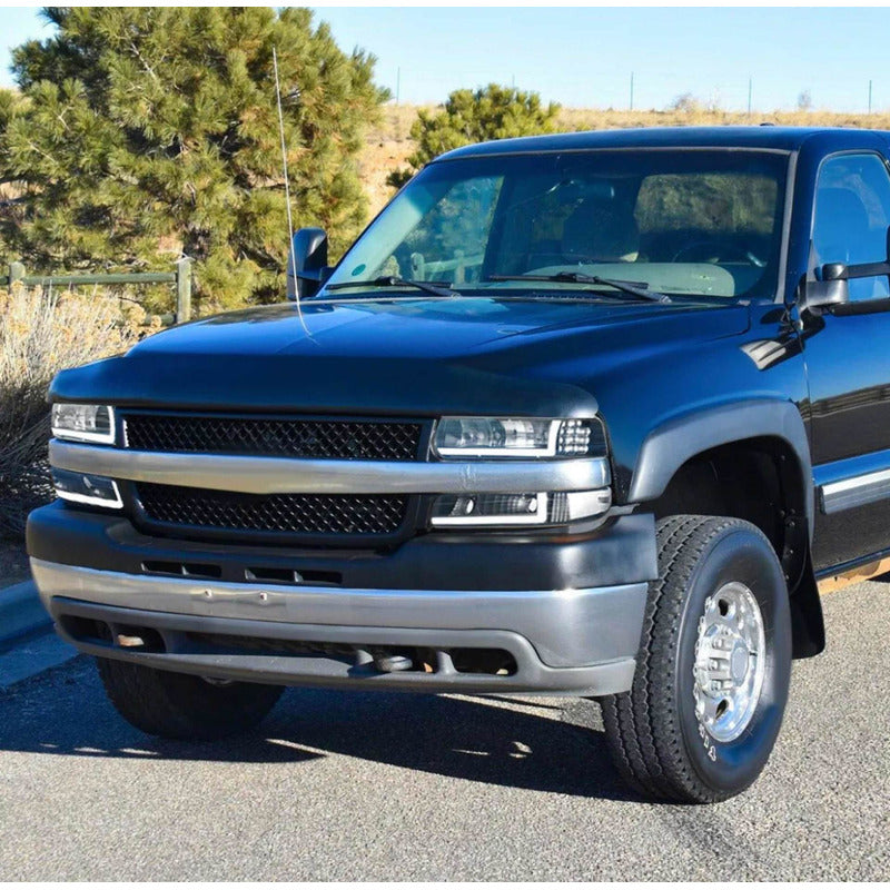 Led Drl Headlights Chevrolet Silverado Cheyenne 1999 to 2002