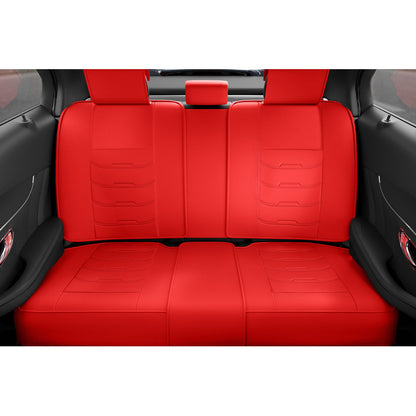 Cubre Asiento Lujo Juego Completo Cuero Sintético