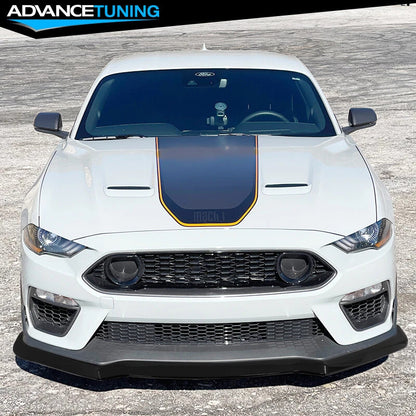 Lip Delantero Ford Mustang 2021 2022 2023 Negro Brillante Negro Brillante