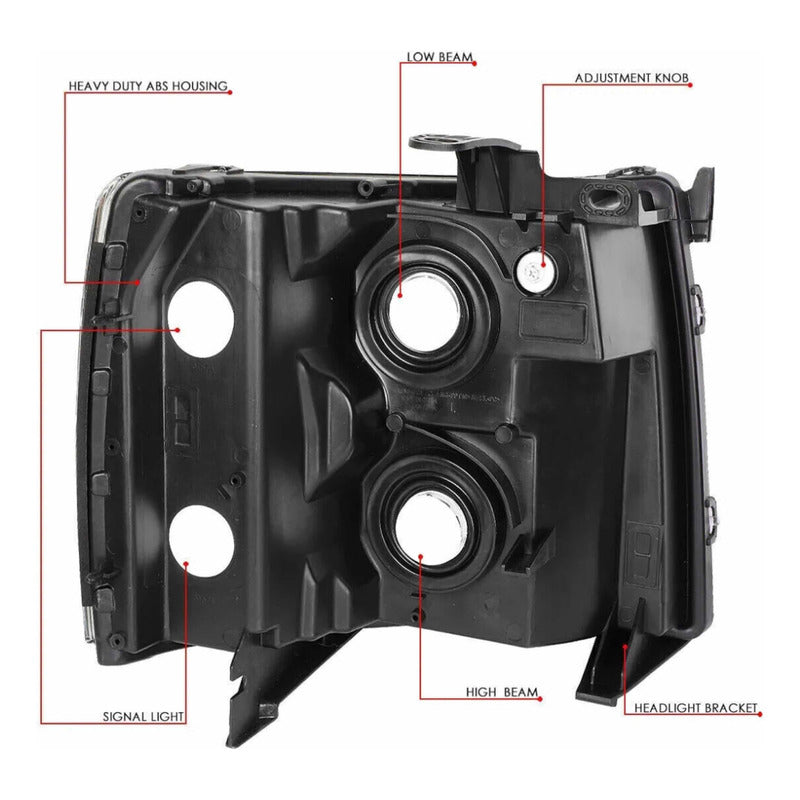 Chevrolet Silverado Headlights 2007 to 2013