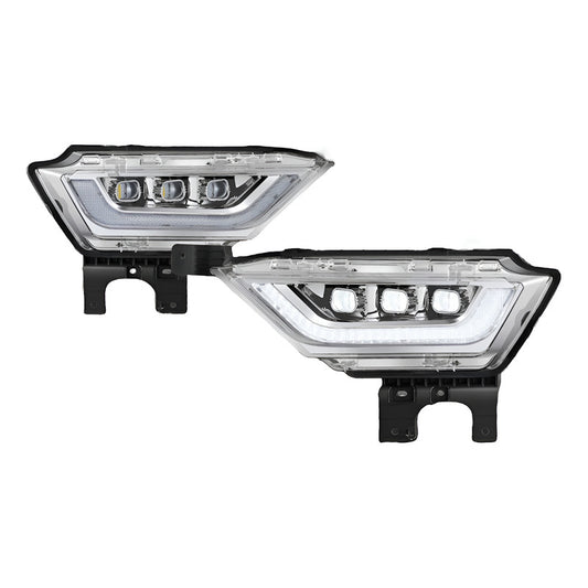 Faros Antiniebla Led Drl F-150 Lobo 2021 2022 2023 Transparente