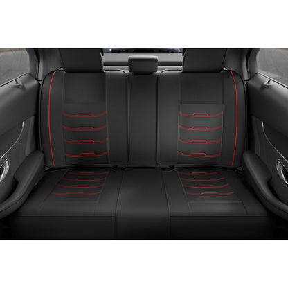 Cubre Asiento Lujo Juego Completo Cuero Sintético