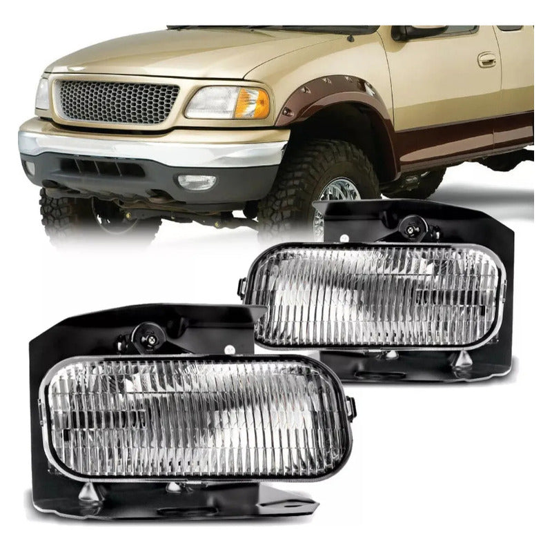 Par Faros De Niebla Ford F-150 Lobo 1999 2000 2001 2002 2003 Transparente