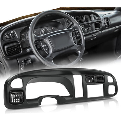 Bisel De Radio Doble Din Dodge Ram 1500 2500 1998 A 2002 Negro