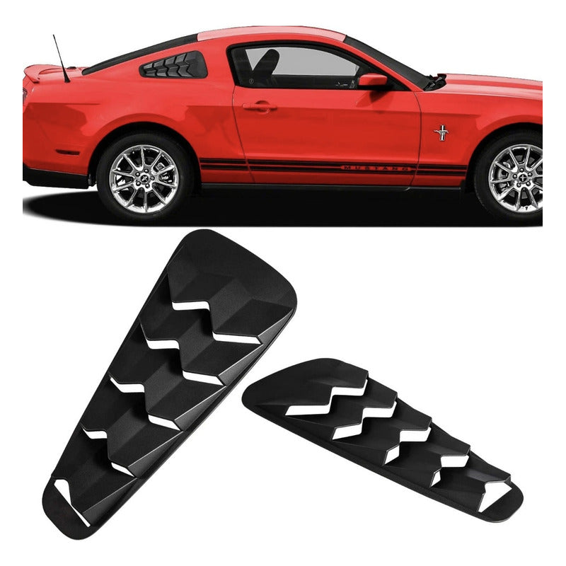 Louvers Laterales Ford Mustang 2005 2006 2007 A 2014 Negro