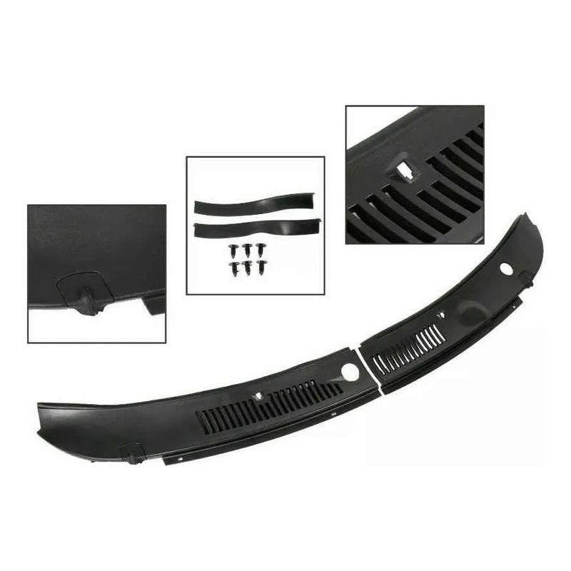 Rejilla  Parabrisas Ford Mustang 99 2000 2001 2002 2003 2004 Negro