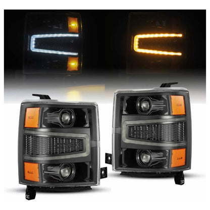 Faros Led Chevrolet Silverado Cheyenne 2014 2015 Alpharex