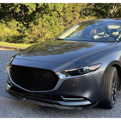 Lip Spoiler Accesorios Fibra Carbono Mazda 3 2019 2020 2021