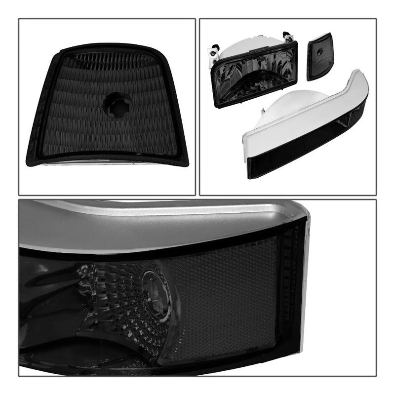 Faros Para F150/f250 Bronco 92 93 94 95 96