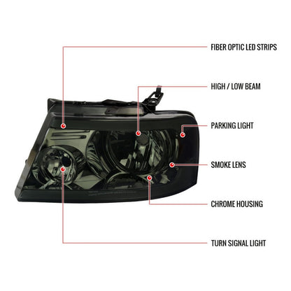 Led Headlights F-150 Lobo 2004 2005 2006 2007 2008