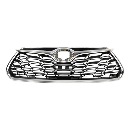 Parrilla Delantera Toyota Highlander Negro/cromo 2020 A 2022 Negro-cromado Brillante