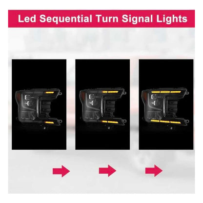 Led Headlights Ford F-150 Lobo 2018 2019 2020