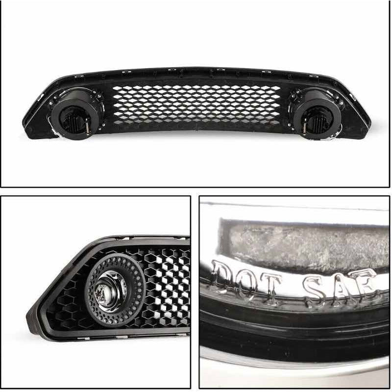 Black LED Grille Ford Mustang S-550 2015 2016 2017
