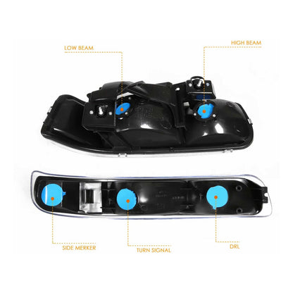 Faros Silverado Cheyenne 99 00 2001 2002 Suburban 2000 2006