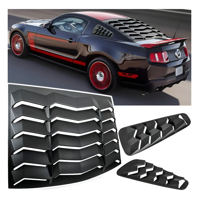 Louvers Combo Ford Mustang 2005 2006 2007 2008 2009 A 2014 Negro