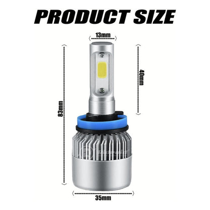 Par De Bulbos Led H11 H8 H9 6500 K Blancos