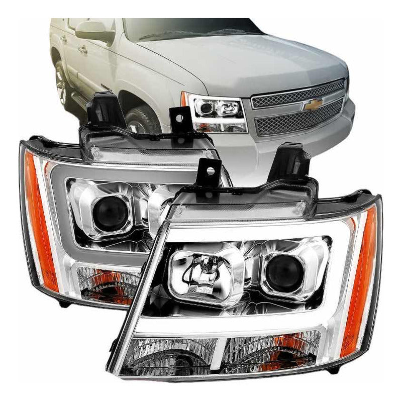 Led Headlights Chevy Suburban Tahoe 2007 2008 2009 To 2014