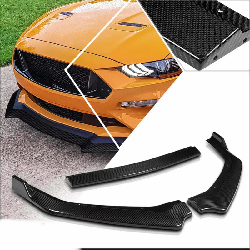 Lip Hidrografía En Fibra De Carbono Mustang 2018 2019 2020