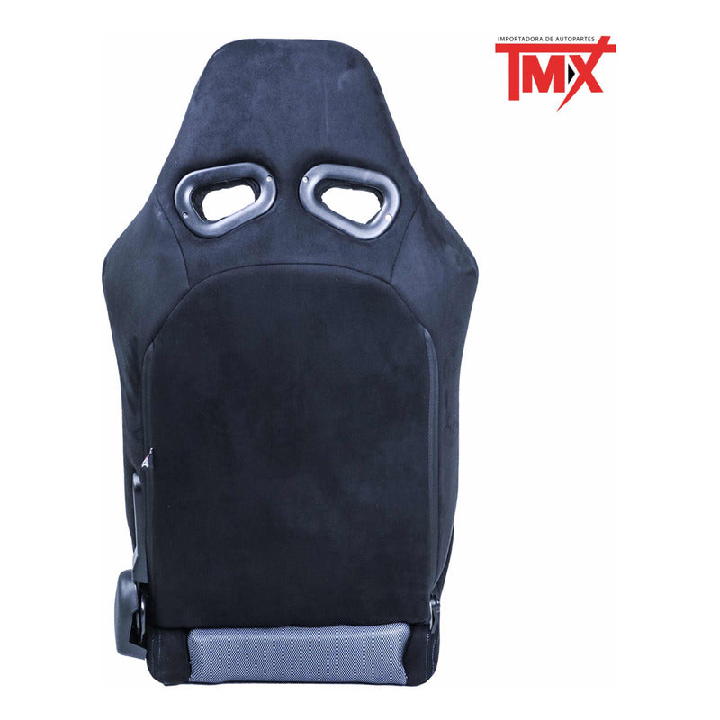 Pair of Universal Blue Fabric Racing Style Seats