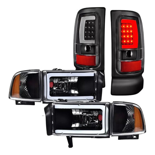 Combo Faros Y Calaveras Led Dodge Ram 1994 A 2001