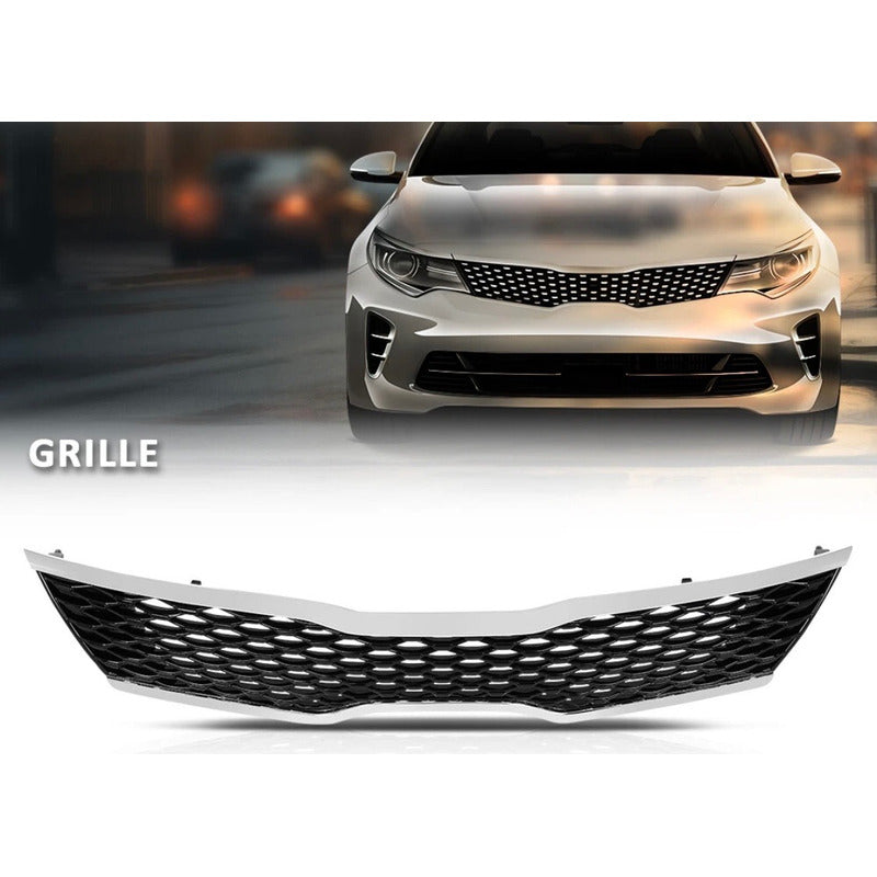 Parrilla Delantera Kia Óptima Sx Sxl 2016 2017 2018 Cromado Brillante