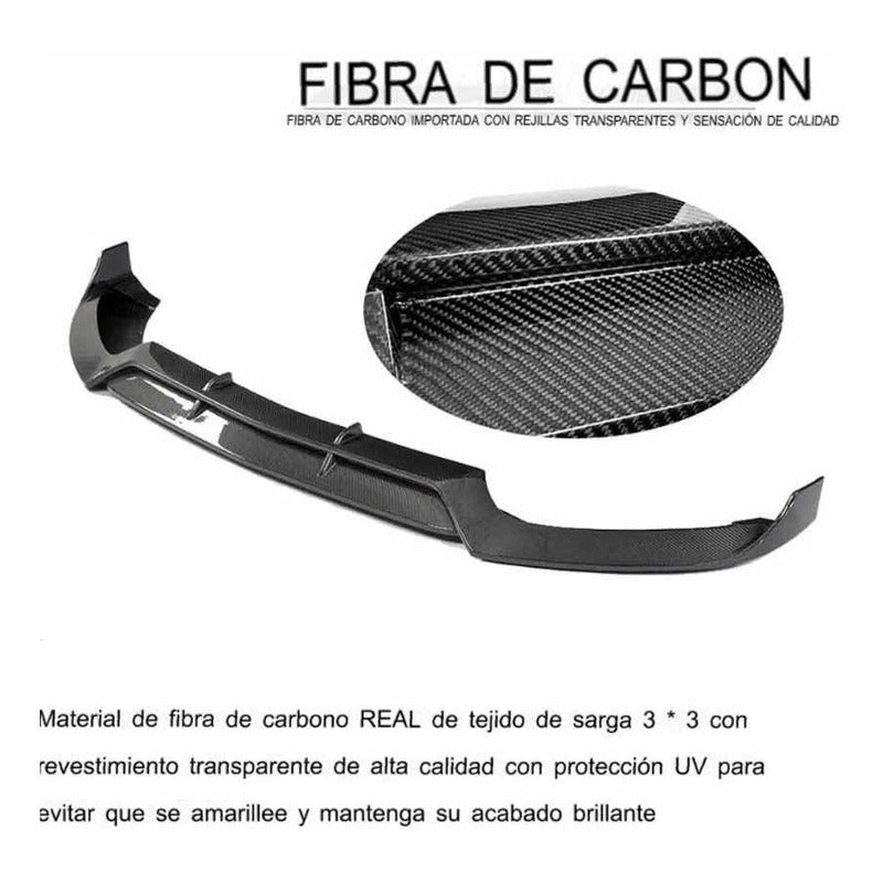 Lip Fibra Carbono Mb W205 C205 C250 C300 C43 2015 2016 2017