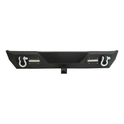Par De Defensas Para Jeep Wrangler Tj Yj 87-06 Con Luces Led Negro