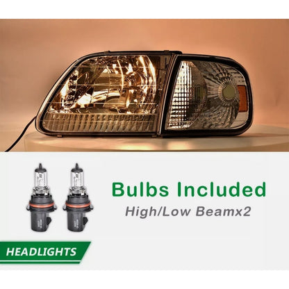 Headlights Ford Lobo F-150 1997 to 2002 Expedition 1997 to 2003