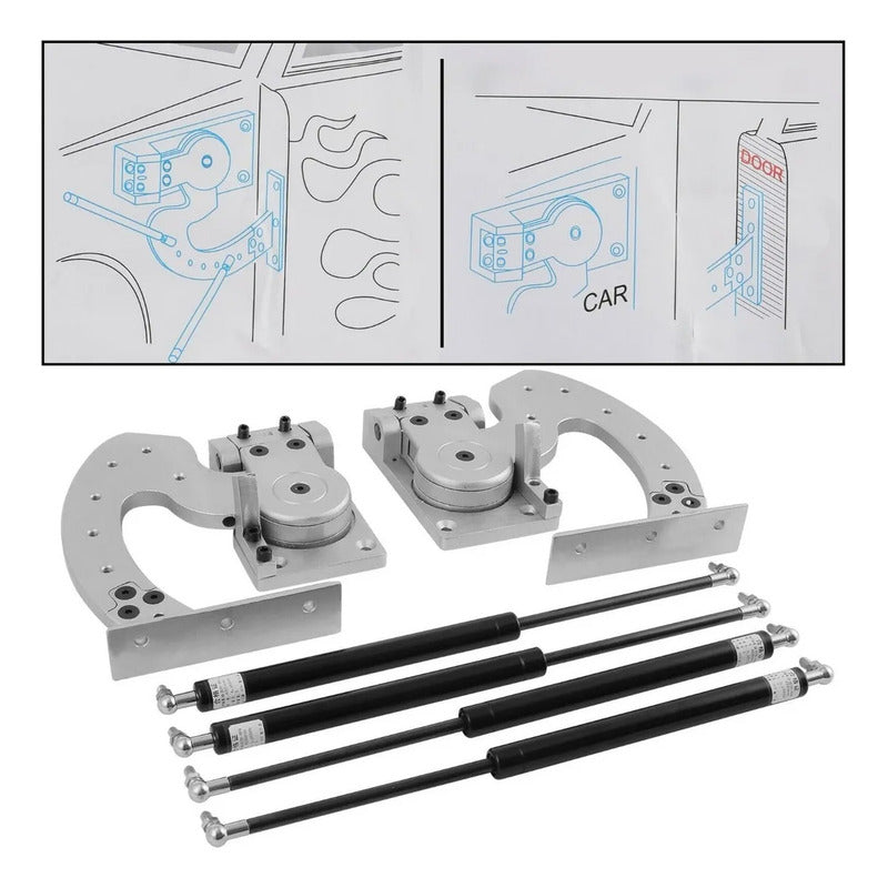 Abrazaderas Tipo Lambo Universal Bisagras Tipo Lambo Kit