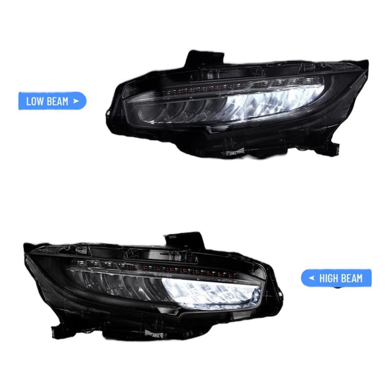 Faros Led Civic 2016 2017 2018 2019 A 2021