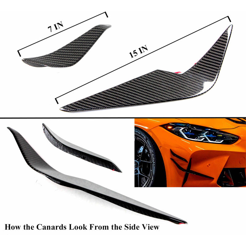 Canard Winglet Fascia Bmw G80 M3 G82 G83 M4 2021 2022 2023